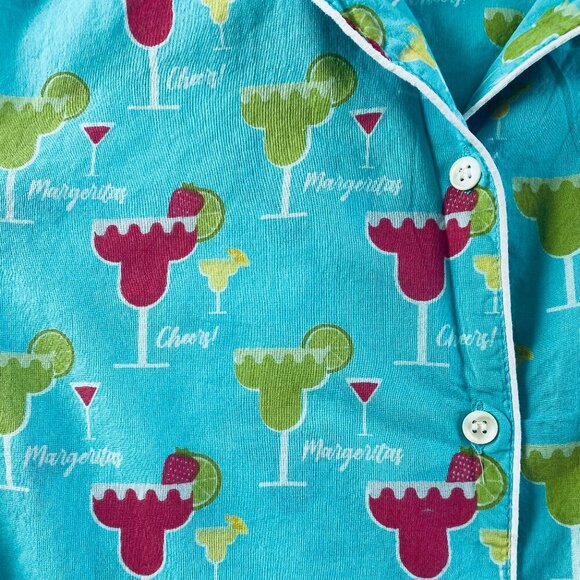 Mahogany Margarita pajama set lightweight cotton Women's size Medium comfy India - Picture 8 of 16